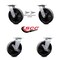 Service Caster 8 Inch Glass Filled Nylon Caster Set with Roller Bearings 2 Swivel Lock 2 Brake SCC-30CS820-GFNR-BSL-2-TLB-2 - alternate 4